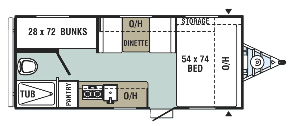 Forest River Viking Saga 17SBH floor plan