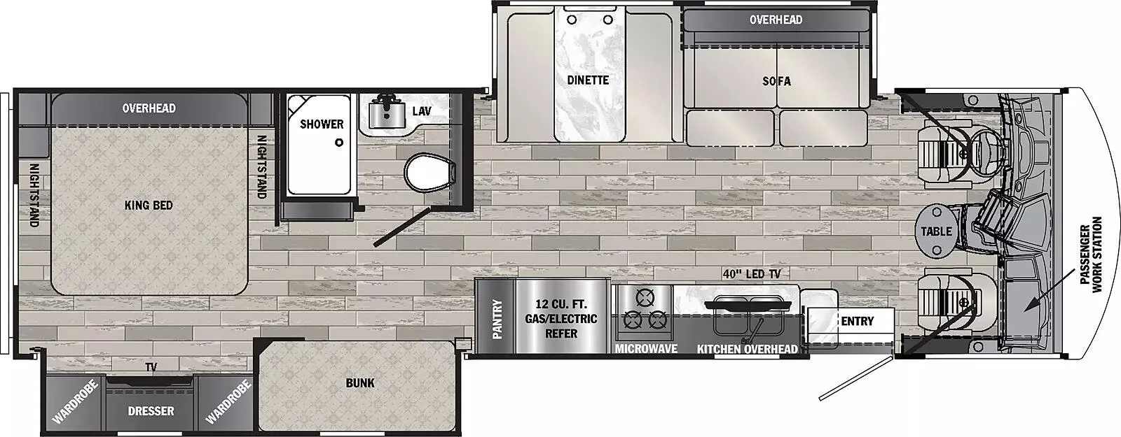 Forest River Georgetown 3 Series GT3 3 SERIES GT3 33B3 floor plan