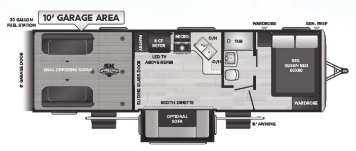 Keystone Impact 28V floor plan