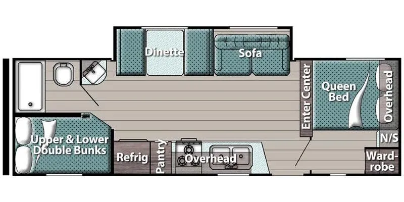 Gulf Stream TrailMaster 255BH floor plan