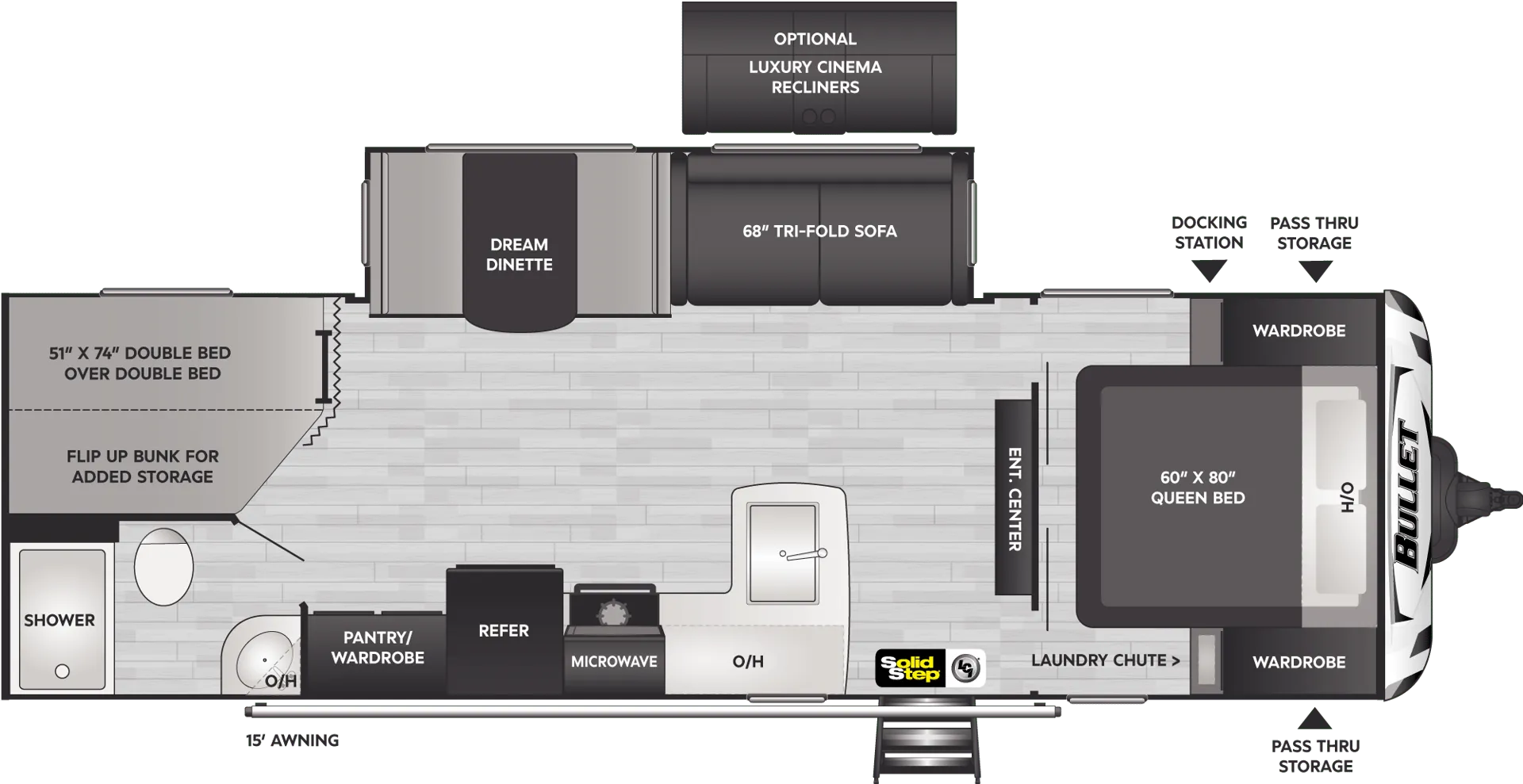 2024 Keystone Bullet 273BHSWE - Floor plan