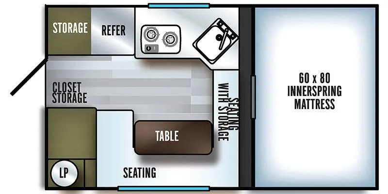 Palomino Backpack SS-1200 floor plan