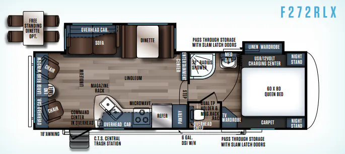 Forest River Wildcat Maxx 272RLX floor plan