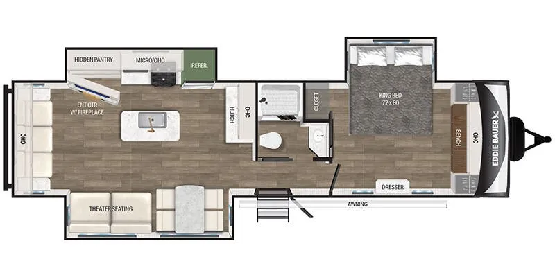 Heartland Eddie Bauer EBL 3311RL floor plan