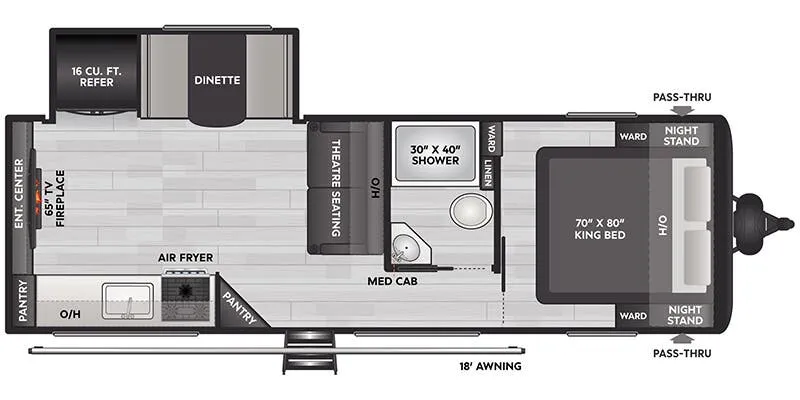 Keystone Coleman Lantern 25REX floor plan