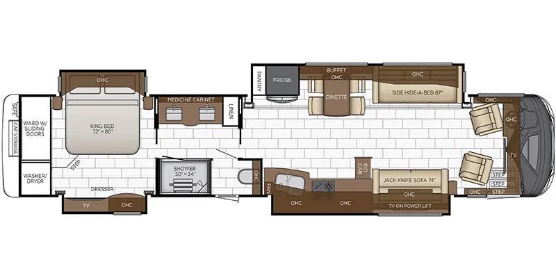 Newmar Mountain Aire 4586 floor plan