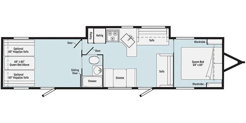 2022 Entegra Coach Odyssey 25R floor plan