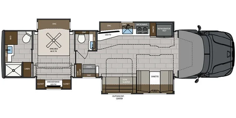 2025 Renegade RV Explorer 40ERB floor plan