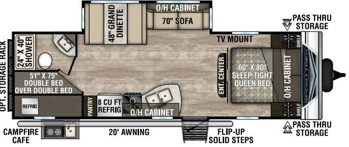 Venture RV SportTrek ST270VBH floor plan