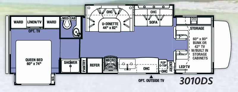 Forest River Sunseeker 3010DS floor plan