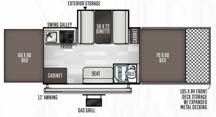Forest River Flagstaff SE 28TSCSE floor plan