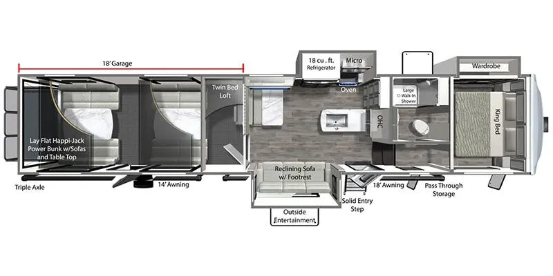 Dutchmen Voltage 4225 floor plan