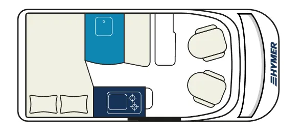 Hymer Fiat ROCK floor plan