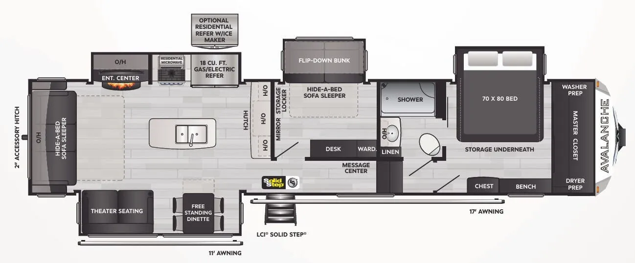Keystone Alpine Avalanche Edition 372MB floor plan