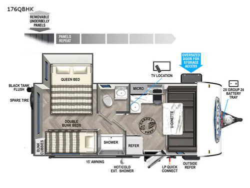 2022 Forest River Salem FSX 176QBHK - Photo 3