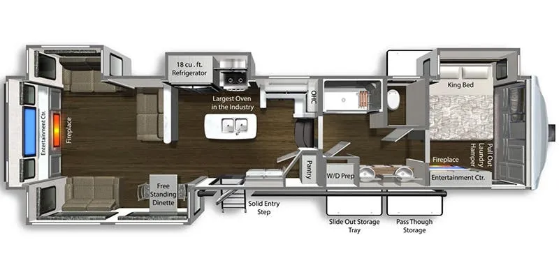 Dutchmen Yukon 410RD floor plan