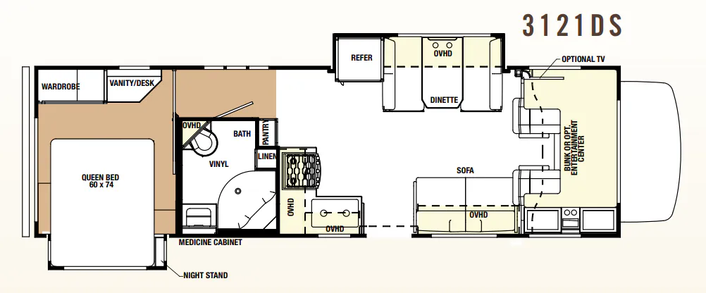 Forest River Forester 3121DS floor plan