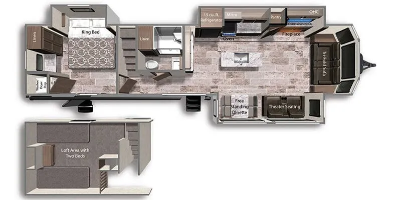 Dutchmen Aspen Trail 390LOFT floor plan