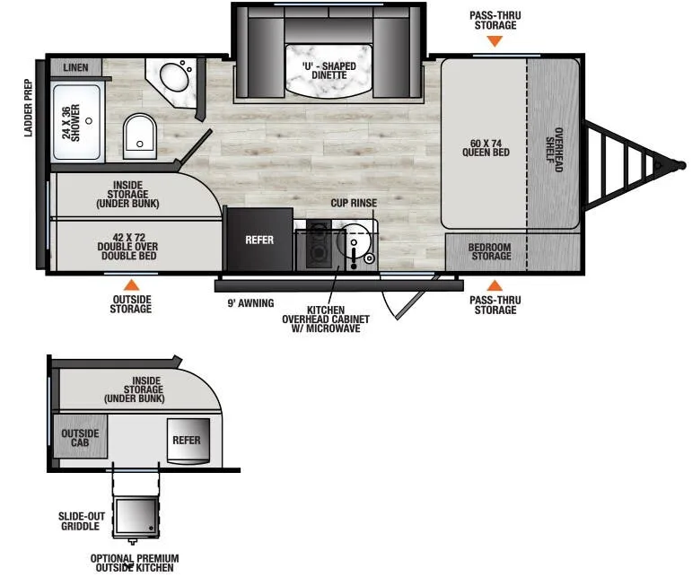 2026 Coachmen Clipper 4K Series 18DBS - Floor plan