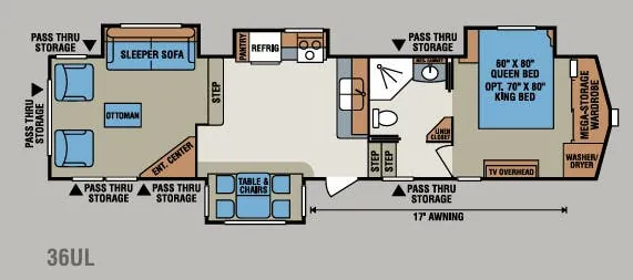 K-Z Venom 36UL floor plan