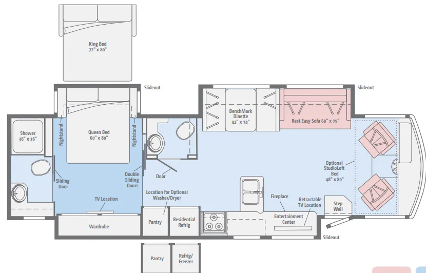 Winnebago Sightseer 36Z floor plan