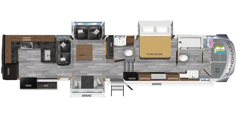 Heartland Landmark 365 LM Chesapeake floor plan