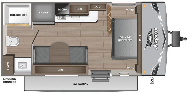 2025 Jayco Jay Flight 175FQ floor plan