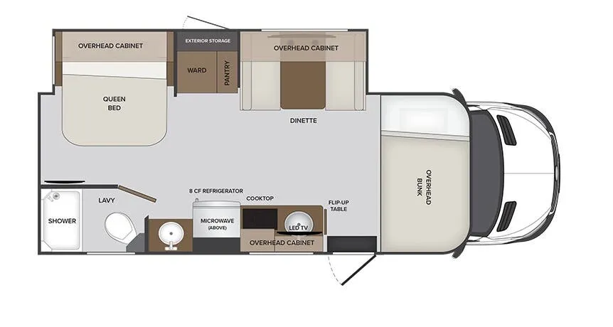 Holiday Rambler Element 25Q floor plan