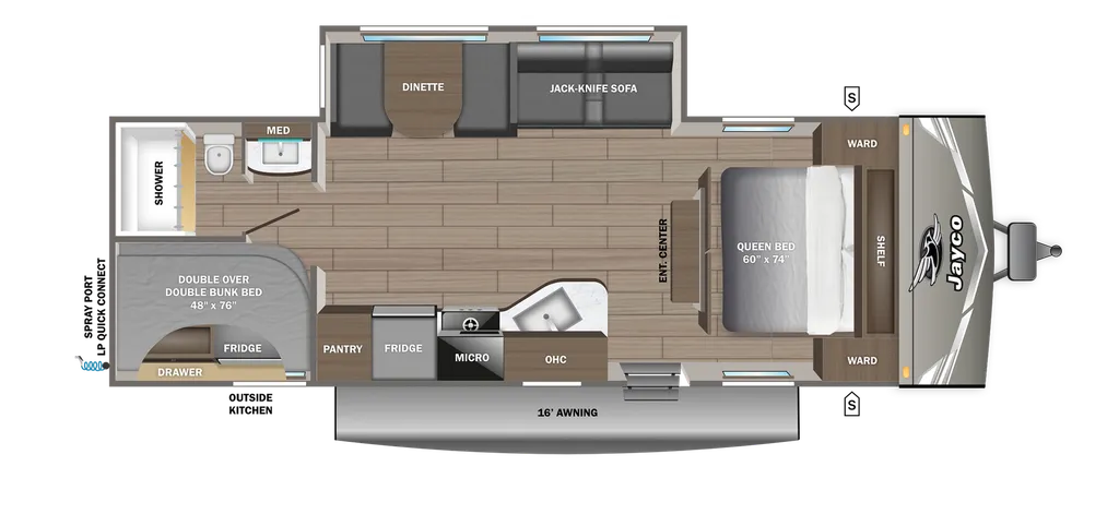 2027 Jayco Jay Flight SLX 261BHSW floor plan