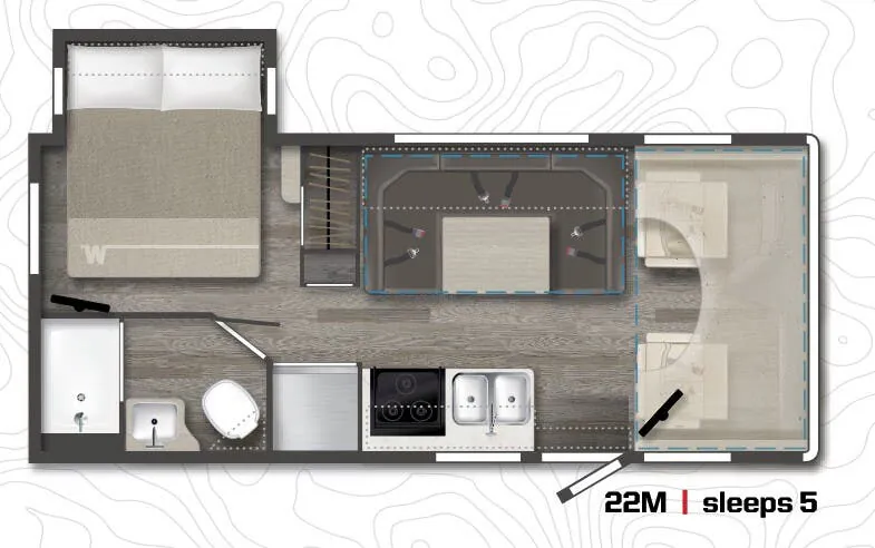 Winnebago Minnie Winnie 22M floor plan