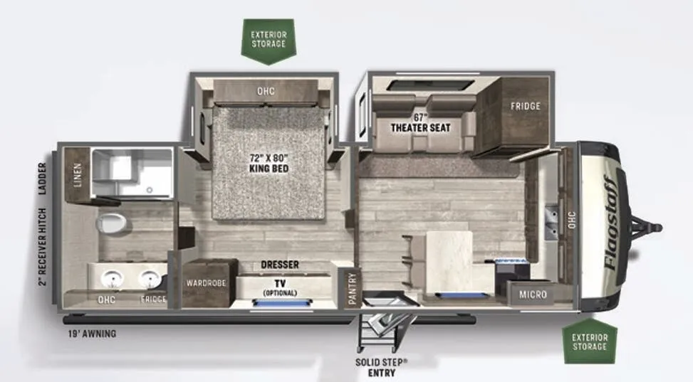 Forest River Flagstaff Classic 826MBR floor plan