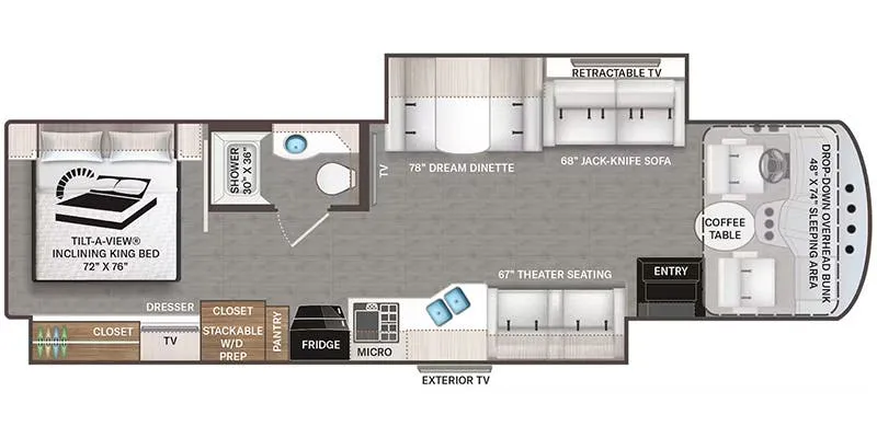 2024 Thor Motor Coach Miramar 35.2 - Floor plan