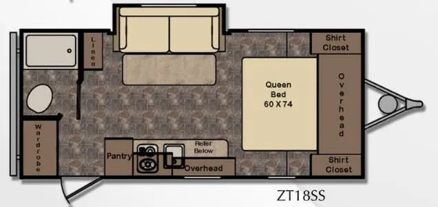 CrossRoads Z-1 Lite 1 LITE ZT 18SS floor plan