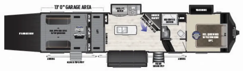 2018 Keystone Fuzion 357 floor plan