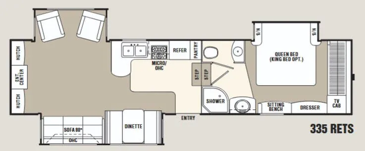 Coachmen Wyoming 335 RETS floor plan