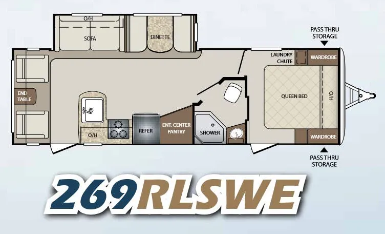 Keystone Bullet 269RLSWE floor plan