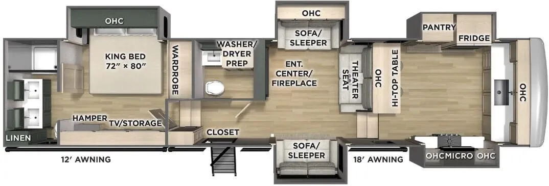 2026 Forest River Puma Mesa 388FKH - Floor plan