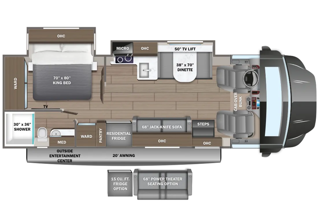 2025 Entegra Coach Accolade XT 32U - Floor plan