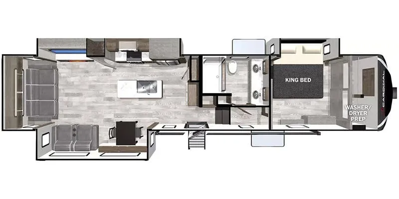 Forest River Cardinal Luxury 360RLX floor plan