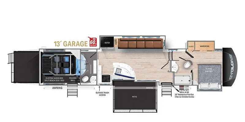 2024 Heartland Cyclone CY 4270 - Floor plan