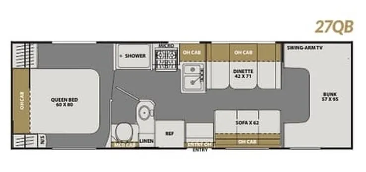 Coachmen Freelander 27QB floor plan