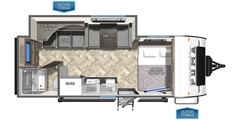 Palomino Puma Ultra Lite 18SSX floor plan