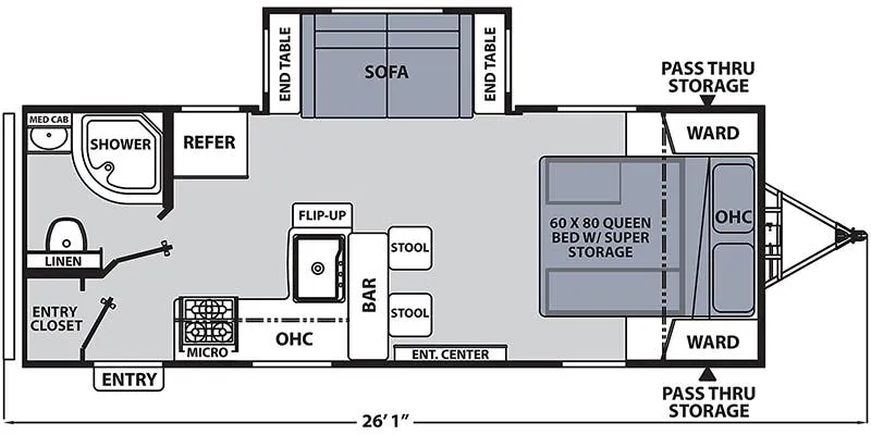 2022 Coachmen Apex 211RBS floor plan