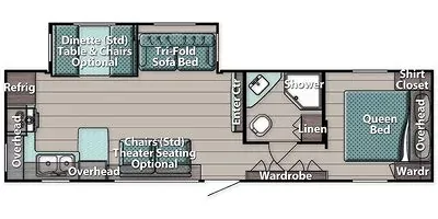 2021 Gulfstream INNSBRUCK 295SBW - Floor plan