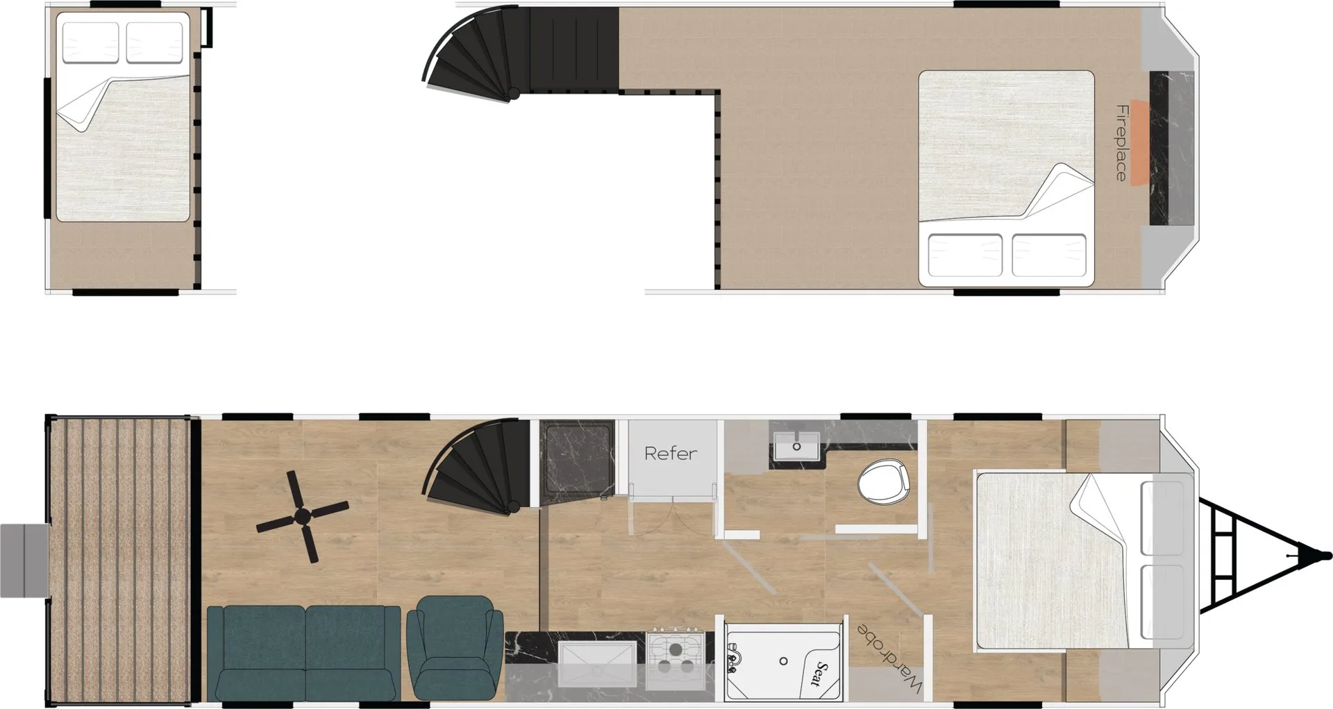Recreation by Design Bay Point BP-33 DLP floor plan