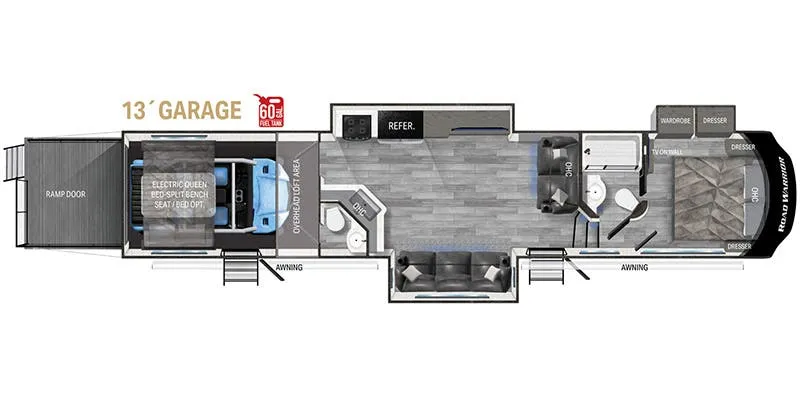 Heartland Road Warrior RW 391 floor plan