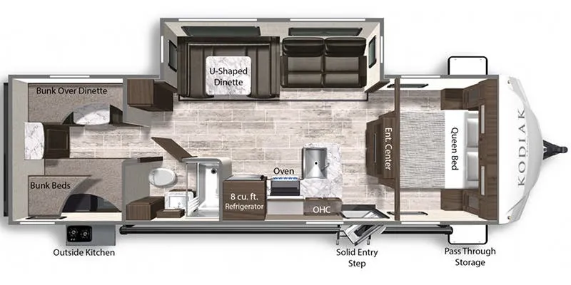 2020 Dutchmen Kodiak Ultra-Lite 283BHSL floor plan