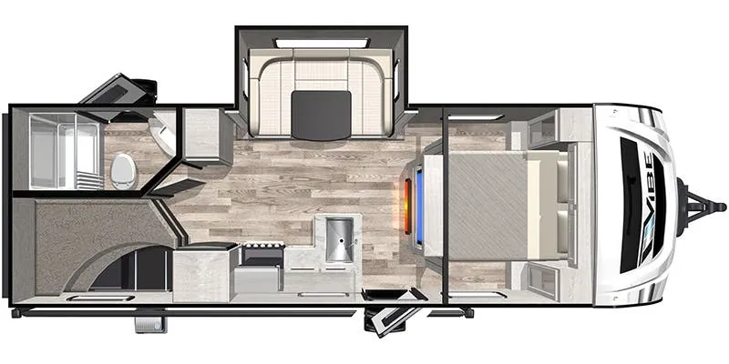 Forest River Vibe 24DB floor plan