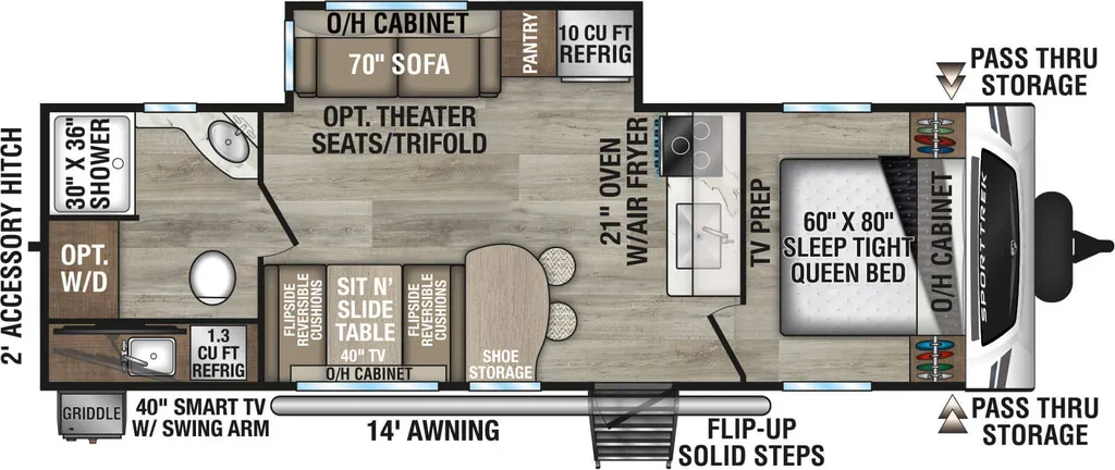2026 Venture Rv SPORTTREK 271VRB floor plan