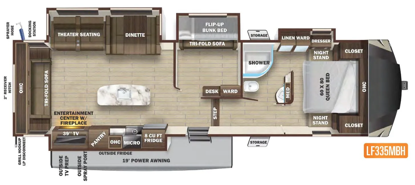 Highland Ridge Open Range Light LF335MBH floor plan